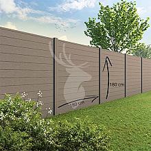Velufence Schuttingdeel Wenge Brown rabat 180x180